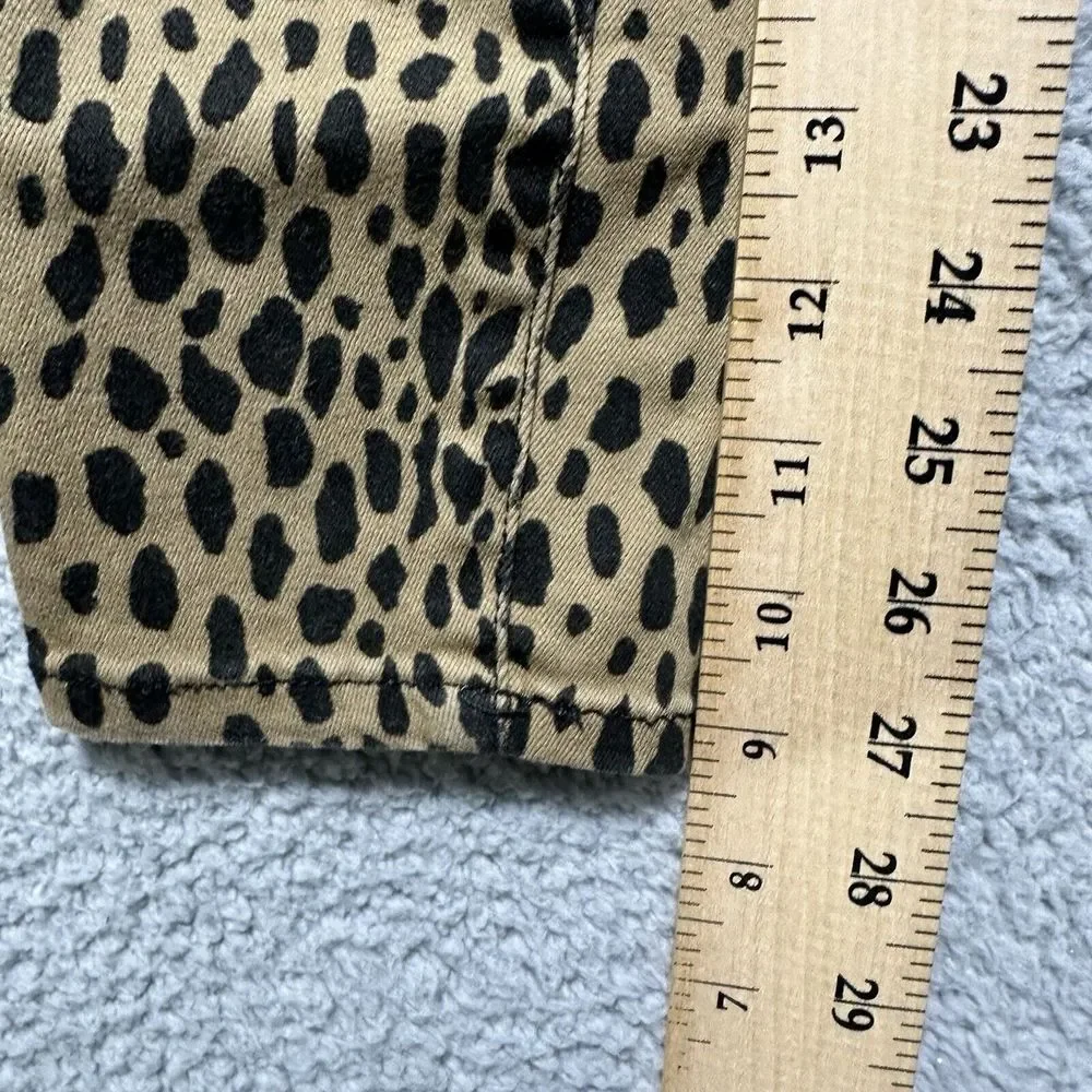 Good American Jeans Size 4 27 Good Waist‎  High Rise Skinny Leopard Print - Picture 5 of 10